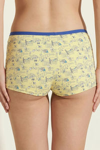 Zivame Tom & Jerry Low Rise Full Coverage Boyshorts - Pale Marigold — thumbnail 5